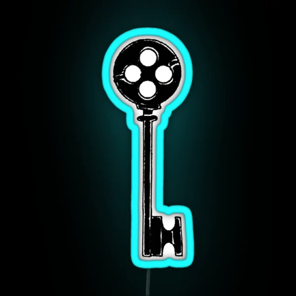 Coraline Inspired Key RGB Neon Sign