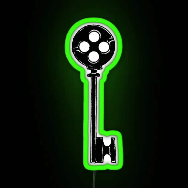 Coraline Inspired Key RGB Neon Sign