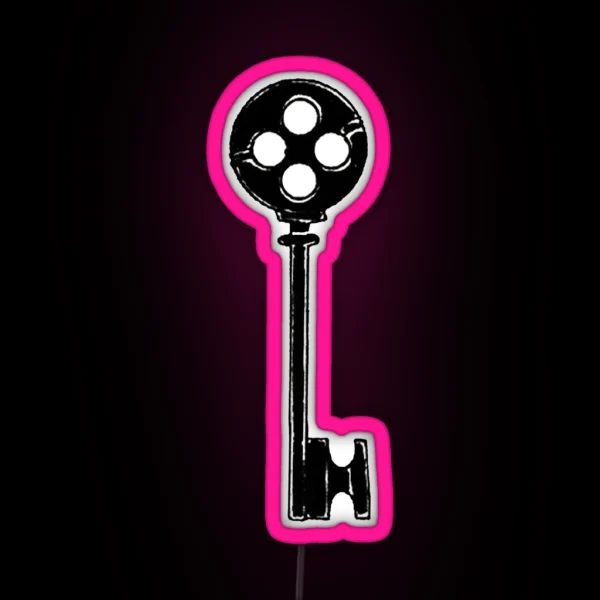 Coraline Inspired Key RGB Neon Sign