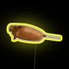 Vibrant customizable corndog neon signs in full color RGB display