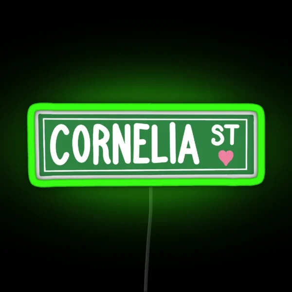 Cornelia St RGB Neon Sign