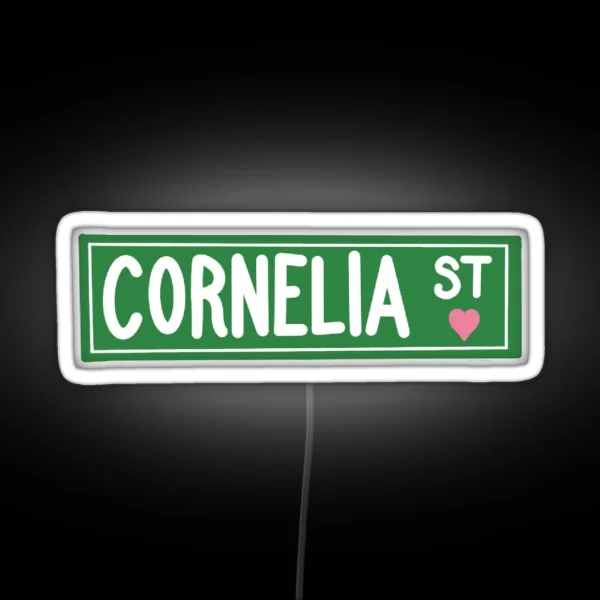 Cornelia St RGB Neon Sign