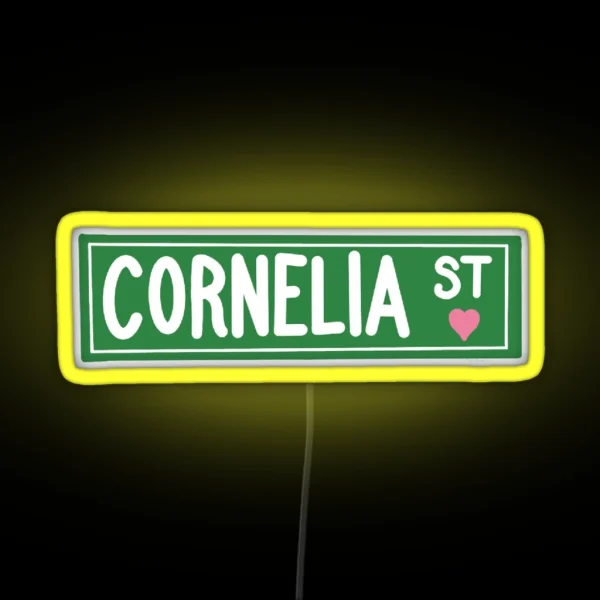 Cornelia St RGB Neon Sign