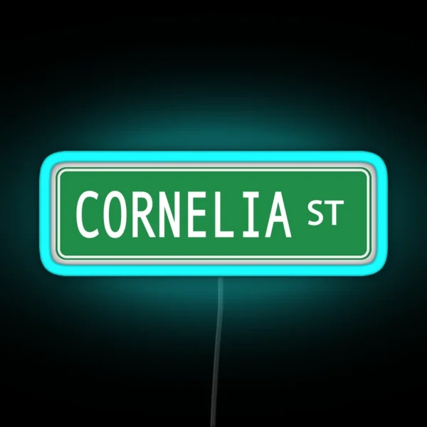 Cornelia Street Lover RGB Neon Sign
