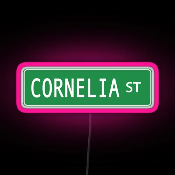 Cornelia Street Lover RGB Neon Sign