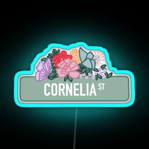 Cornelia Street RGB Neon Sign