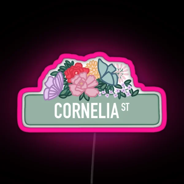 Cornelia Street RGB Neon Sign