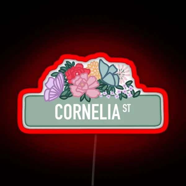 Cornelia Street RGB Neon Sign