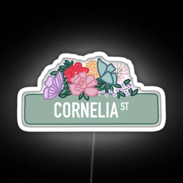 Cornelia Street RGB Neon Sign