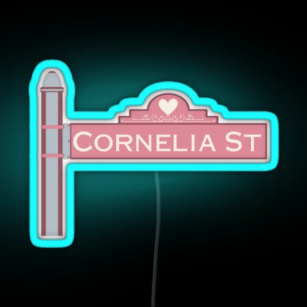 Cornelia Street Sign RGB Neon Sign