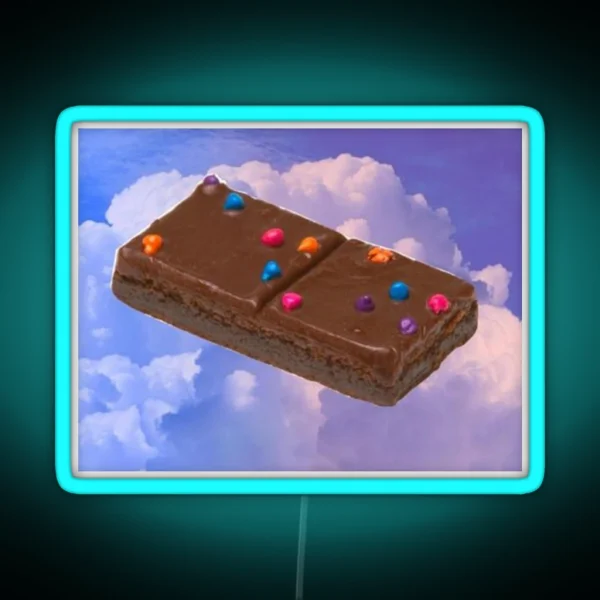 Cosmic Brownie Floating In The Sky RGB Neon Sign
