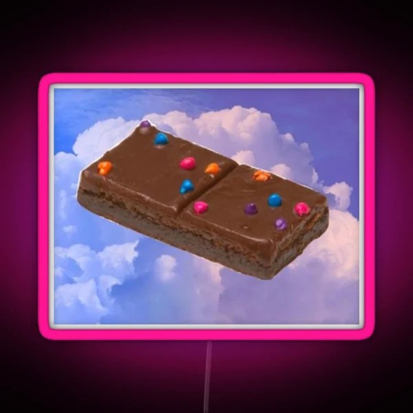 Cosmic Brownie Floating In The Sky RGB Neon Sign