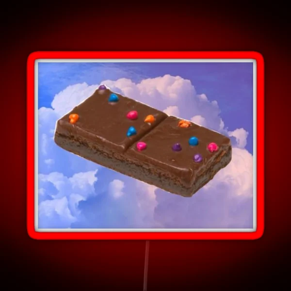 Cosmic Brownie Floating In The Sky RGB Neon Sign