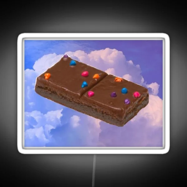 Cosmic Brownie Floating In The Sky RGB Neon Sign