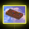 RGB Neon Lighted Sign with Cosmic Brownie Design and Clouds