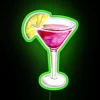 Vintage inspired cosmopolitan city lights neon sign for home decoration