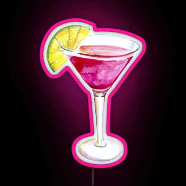 Cosmopolitan Cocktail RGB Neon Sign