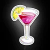 Shining Neon Sign for Cosmopolitan Cocktail Lovers and Party Enthusiasts