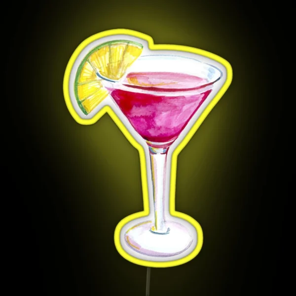 Cosmopolitan Cocktail RGB Neon Sign