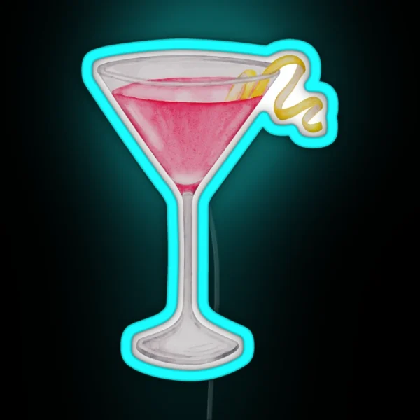 Cosmopolitan Cocktail RGB Neon Sign