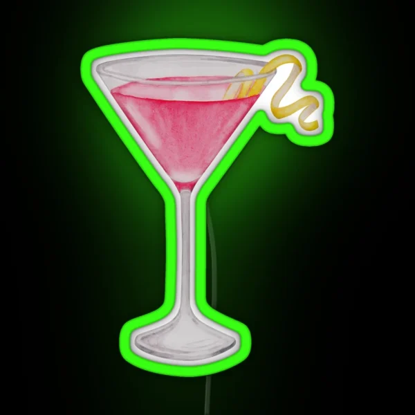 Cosmopolitan Cocktail RGB Neon Sign