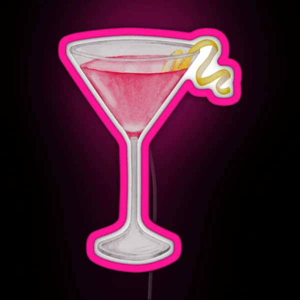 Cosmopolitan Cocktail RGB Neon Sign