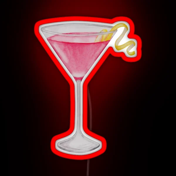 Cosmopolitan Cocktail RGB Neon Sign