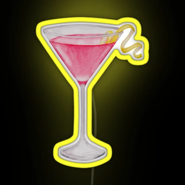 Cosmopolitan Cocktail RGB Neon Sign