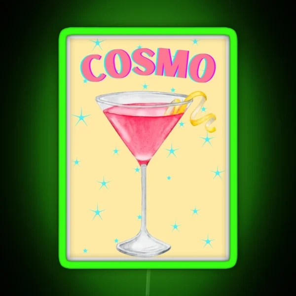 Cosmopolitan Cosmo RGB Neon Sign