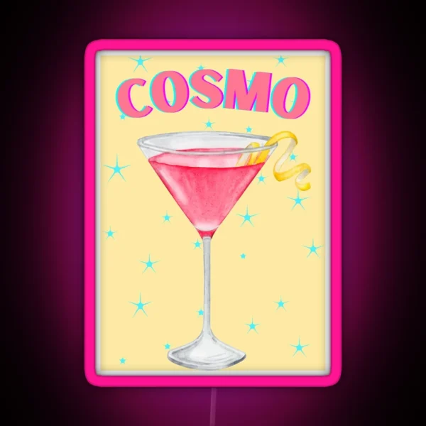 Cosmopolitan Cosmo RGB Neon Sign