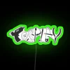 Neon RGB lit cosplay room decor signs for pop culture fans