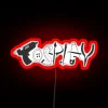 Glowing RGB neon cosplay decoration with customizable color settings available