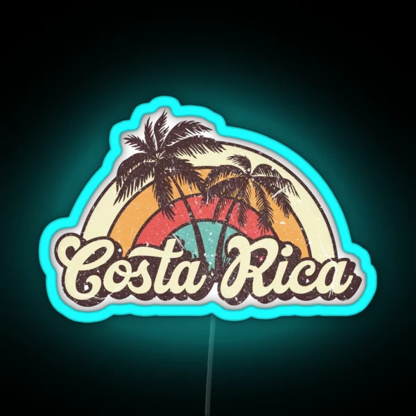 Costa Rica Honeymoon Trip RGB Neon Sign