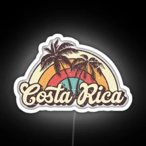 Costa Rica Honeymoon Trip RGB Neon Sign