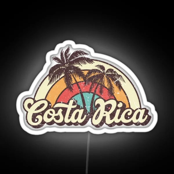 Costa Rica Honeymoon Trip RGB Neon Sign
