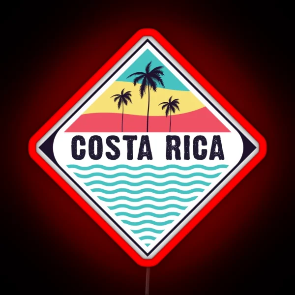 Costa Rica Vibes RGB Neon Sign
