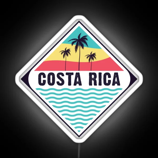 Costa Rica Vibes RGB Neon Sign