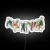 RGB Neon Cottage Flower Garland Ambient Decorative Wall Accent Sign