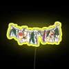 RGB Neon Cottage Flower Garland Sign for Indoor Decoration Use