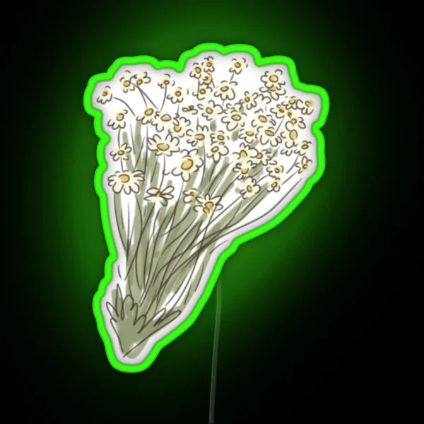 Cottagecore Flowers RGB Neon Sign