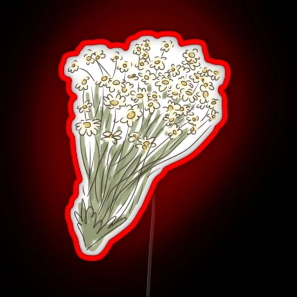 Cottagecore Flowers RGB Neon Sign