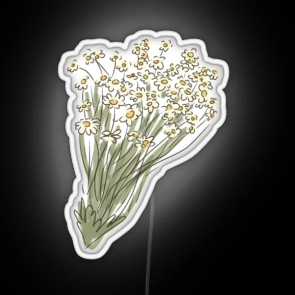 Cottagecore Flowers RGB Neon Sign
