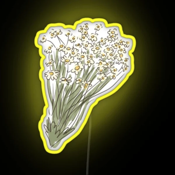 Cottagecore Flowers RGB Neon Sign