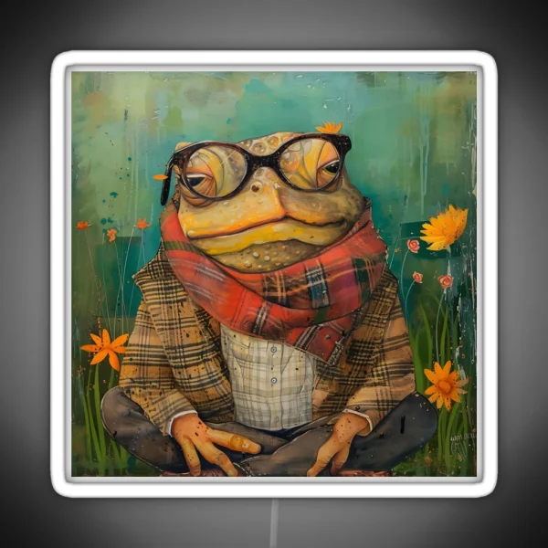 Cottagecore Toad RGB Neon Sign
