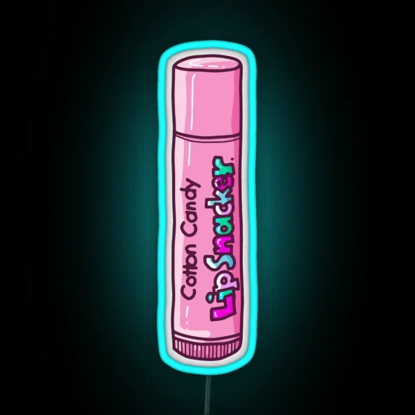 Cotton Candy Flavor Lip Gloss From The 90 S RGB Neon Sign