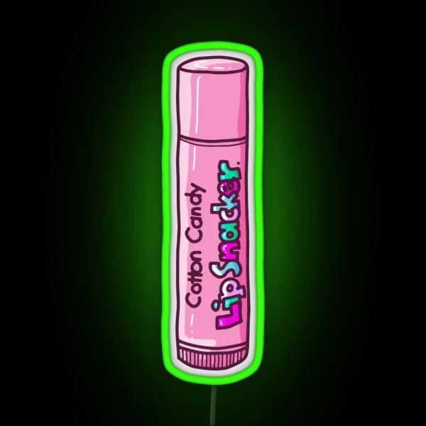 Cotton Candy Flavor Lip Gloss From The 90 S RGB Neon Sign
