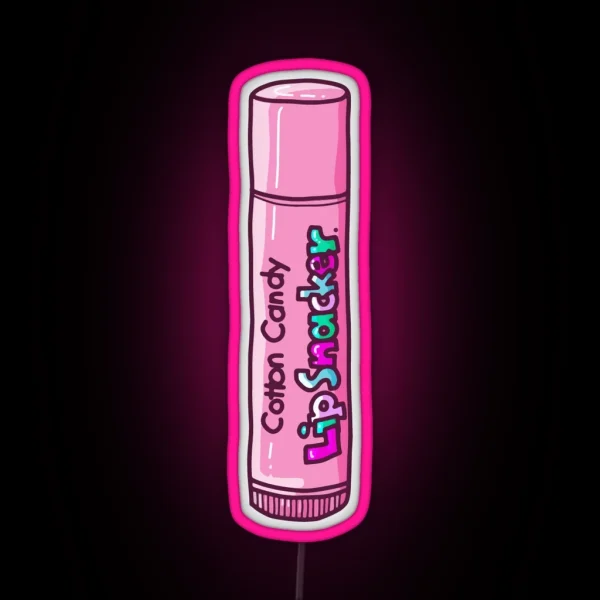 Cotton Candy Flavor Lip Gloss From The 90 S RGB Neon Sign