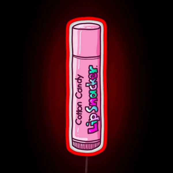Cotton Candy Flavor Lip Gloss From The 90 S RGB Neon Sign
