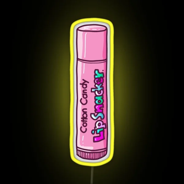 Cotton Candy Flavor Lip Gloss From The 90 S RGB Neon Sign