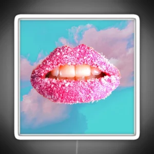 Cotton Candy Lips Pop Art RGB Neon Sign